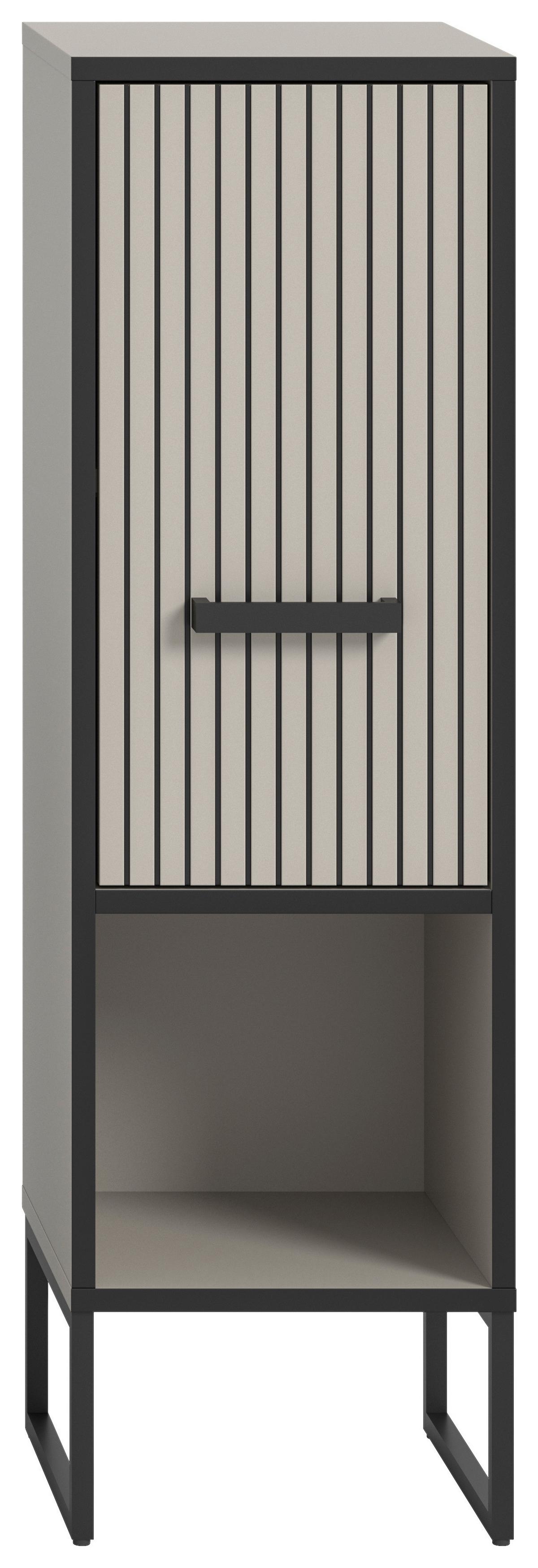 DULAP INFERIOR BAGNO - cașmir/negru, Modern, material pe bază de lemn (30/101/32cm) - MID.YOU