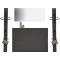 PRZEDPOKÓJ UNIQUE - kolor grafitowy, Design, materiał drewnopochodny (200/200/22cm) - Voleo