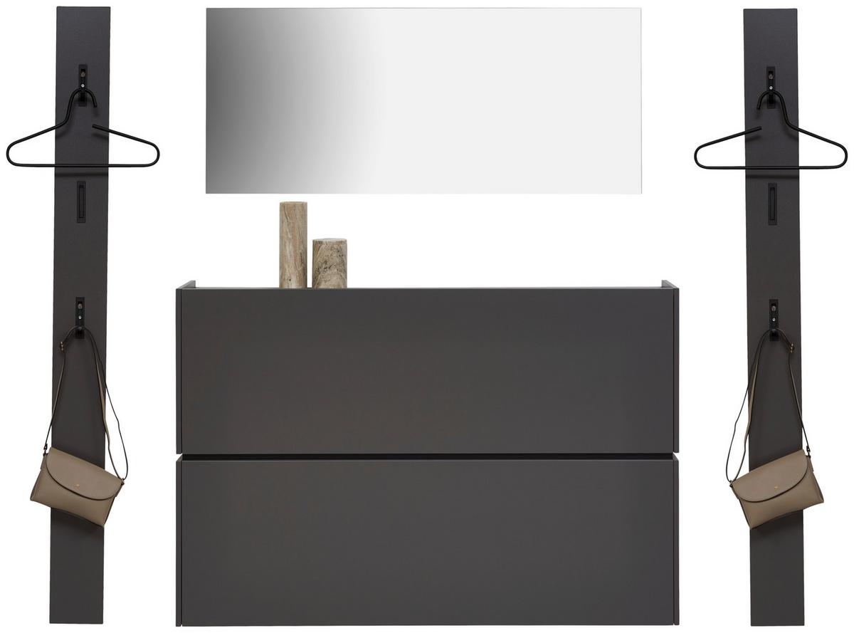 PRZEDPOKÓJ UNIQUE - kolor grafitowy, Design, materiał drewnopochodny (200/200/22cm) - Voleo