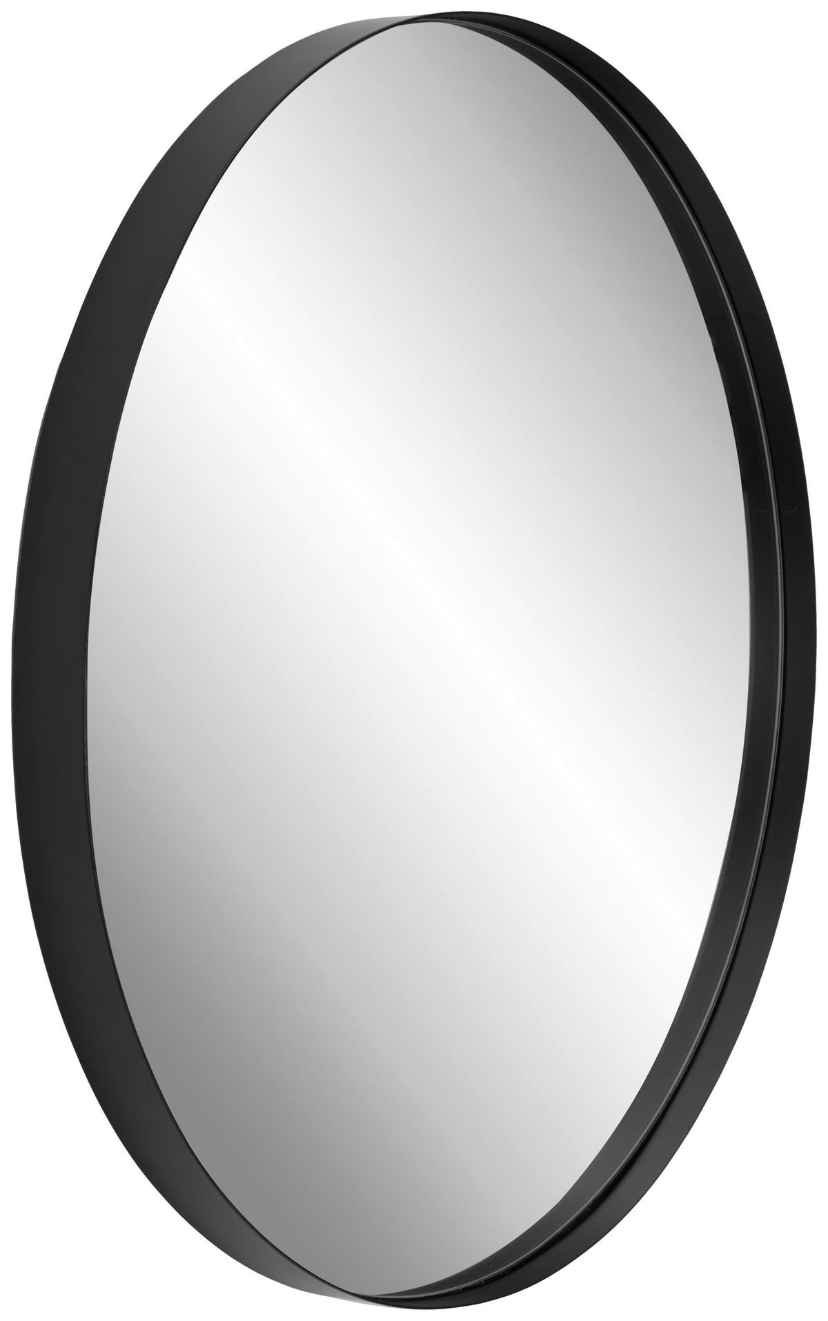 LUSTRO ŚCIENNE KATIE - czarny, Trend, materiał drewnopochodny/metal (60/60/4cm) - Landscape