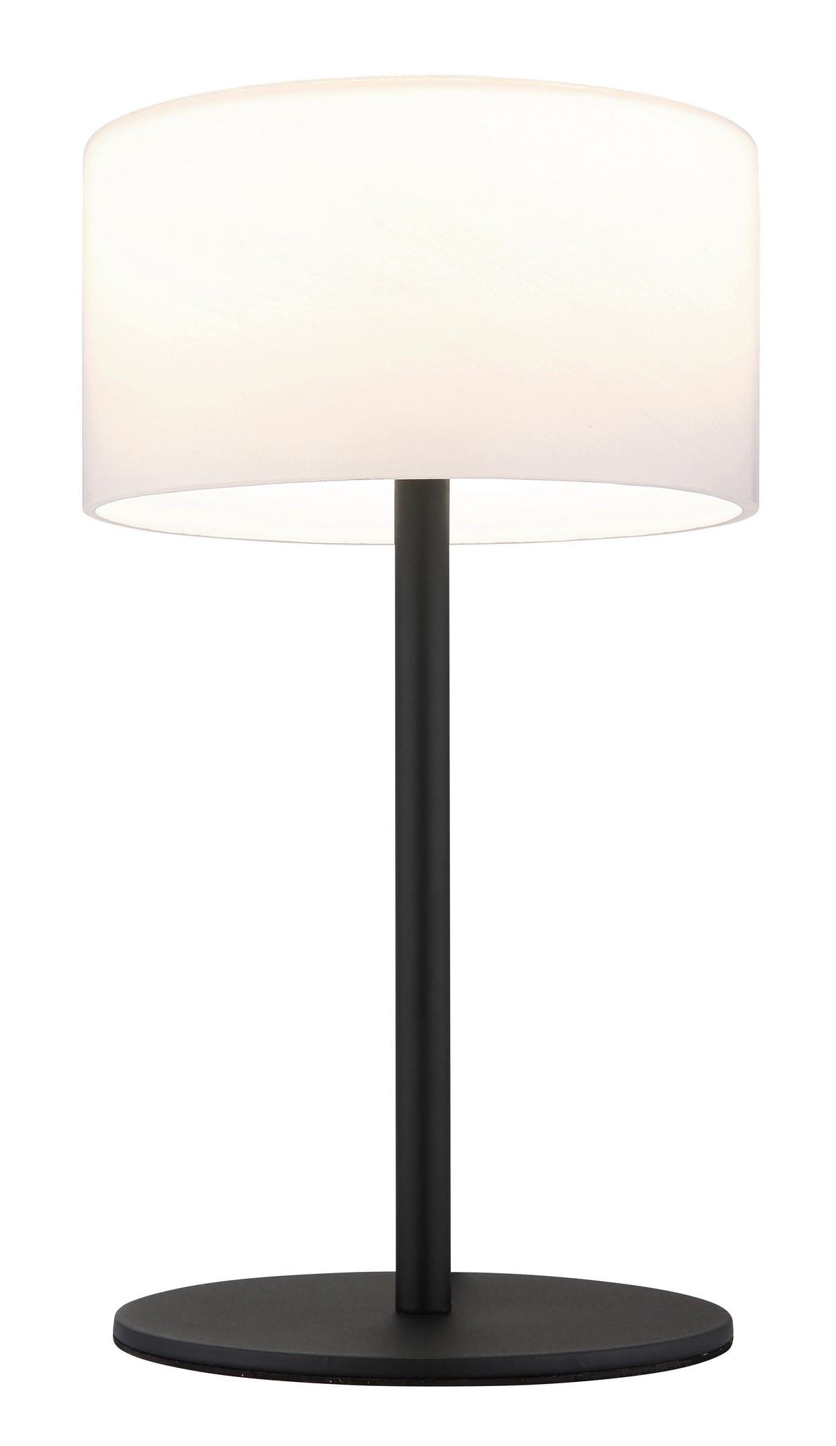 Led Stolna Svjetiljka Trenton - bijela/crna, Design, staklo/metal (20/34,5cm) - Globo