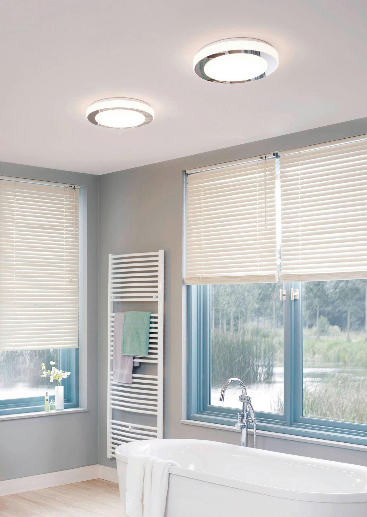 ŁAZIENKOWA LAMPA SUFITOWA 780882 PALMAS - biały/kolor chromowy, Basics, tworzywo sztuczne/metal (30/10cm) - Celina