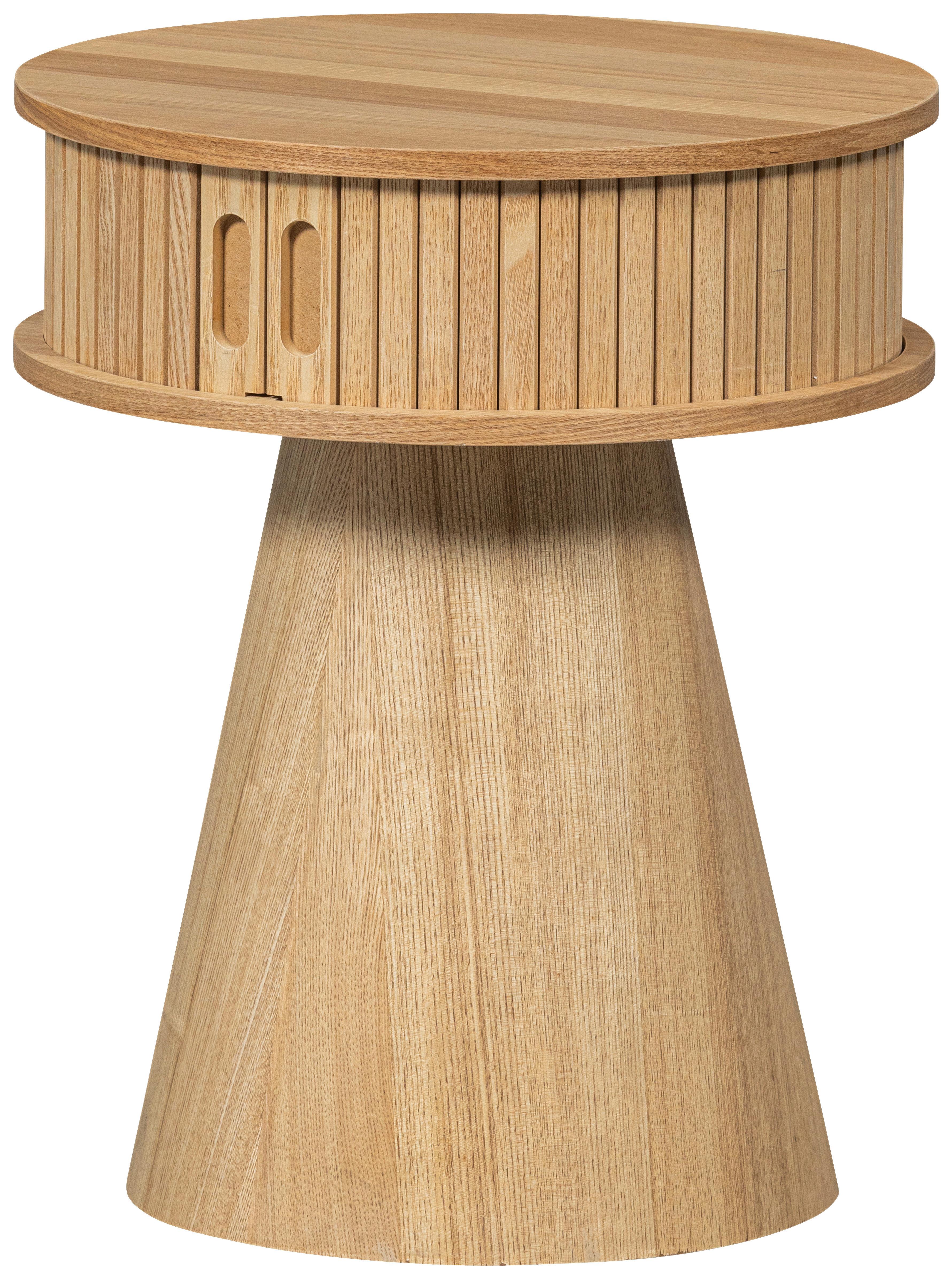 Nachttisch Karri Holz - Naturfarben, Design, Holz/Holzwerkstoff (38/38/46cm) - Livetastic