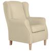 Ohrensessel "Lorris" , beige - Beige/Buchefarben, Modern, Textil (77/103/86cm) - Max Winzer