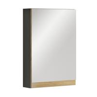 Spiegelschrank Cosila - Honigeiche/Anthrazit, Trend, Glas/Holzwerkstoff (40/58/12cm) - MID.YOU