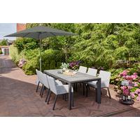 Sonnenschirm BHT 300x256x200 cm Anthrazit/Olivgrün - Anthrazit/Olivgrün, KONVENTIONELL, Textil/Metall (300/200cm) - Siena Garden