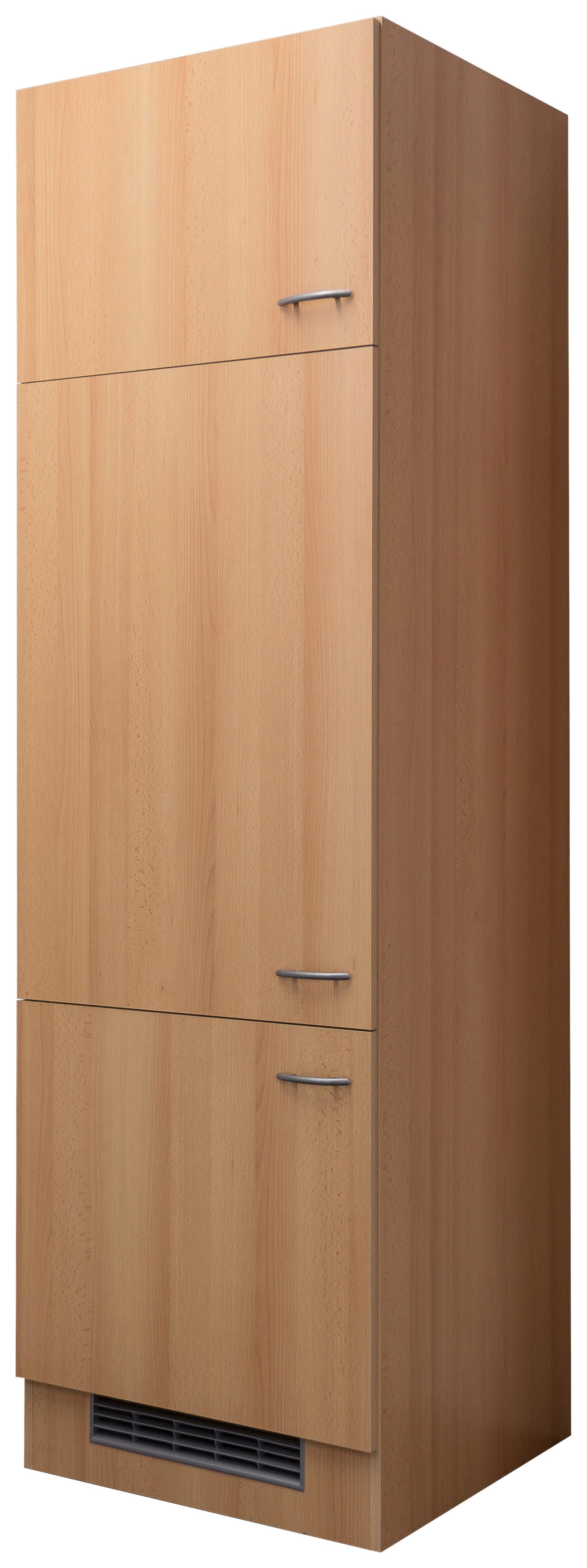 Omara Za Vgradno Napravo Nano, Barva Bukve - barve nerjavečega jekla/barve bukve, Moderno, umetna masa/leseni material (60/200/57cm) - FlexWell