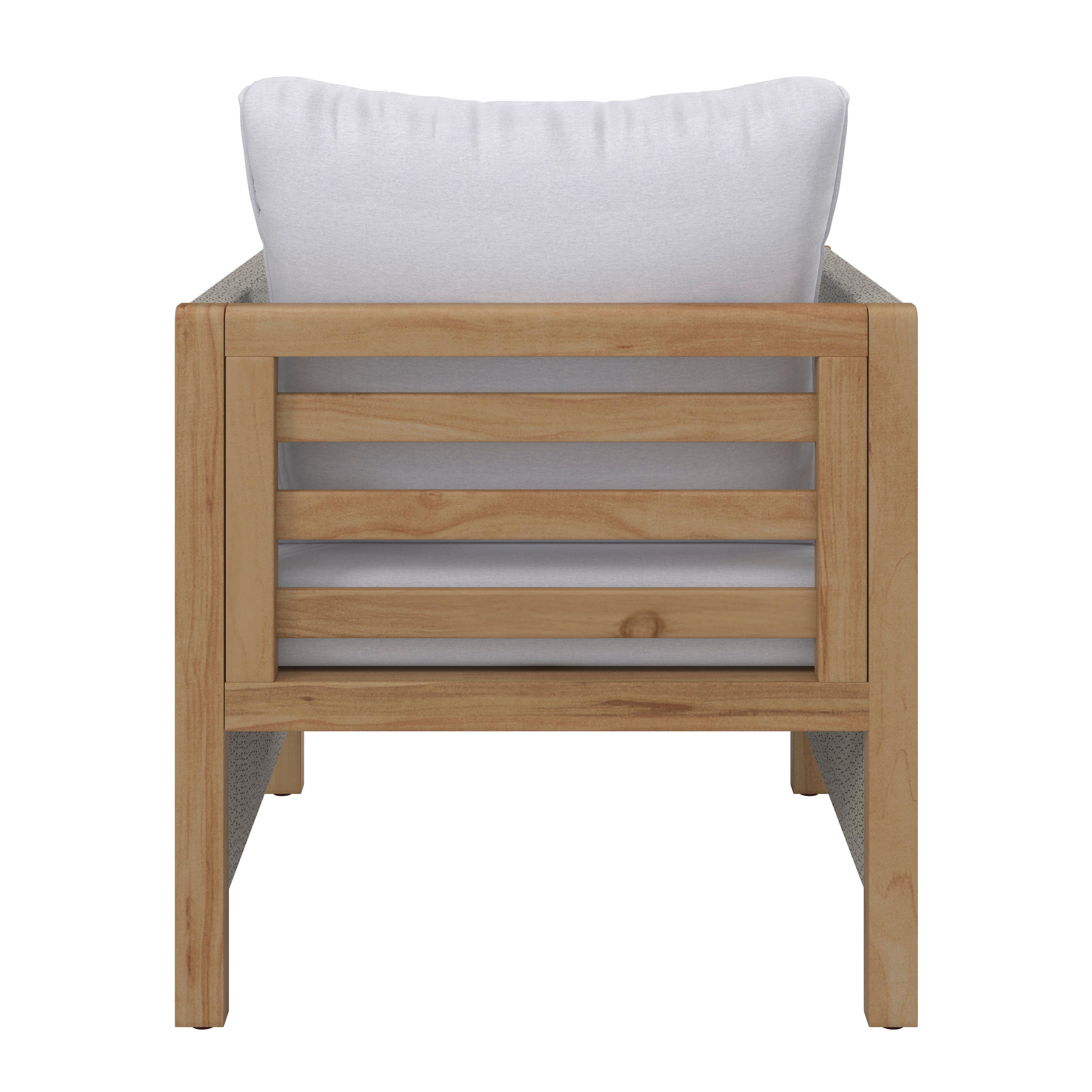 LOUNGEGRUPP EFFIE - ljusgrå, Modern, trä/textil (124/64,5/63,5cm) - Bessagi Garden