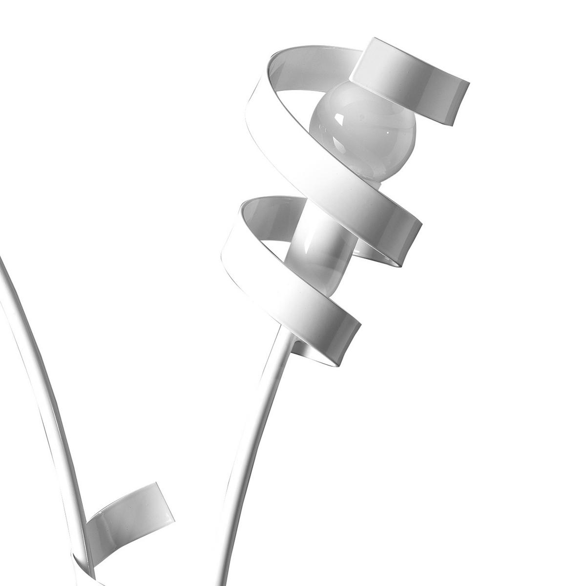 Tischleuchte Zoe Weiß max. 6 Watt - Weiß, Design, Metall (40/65cm)