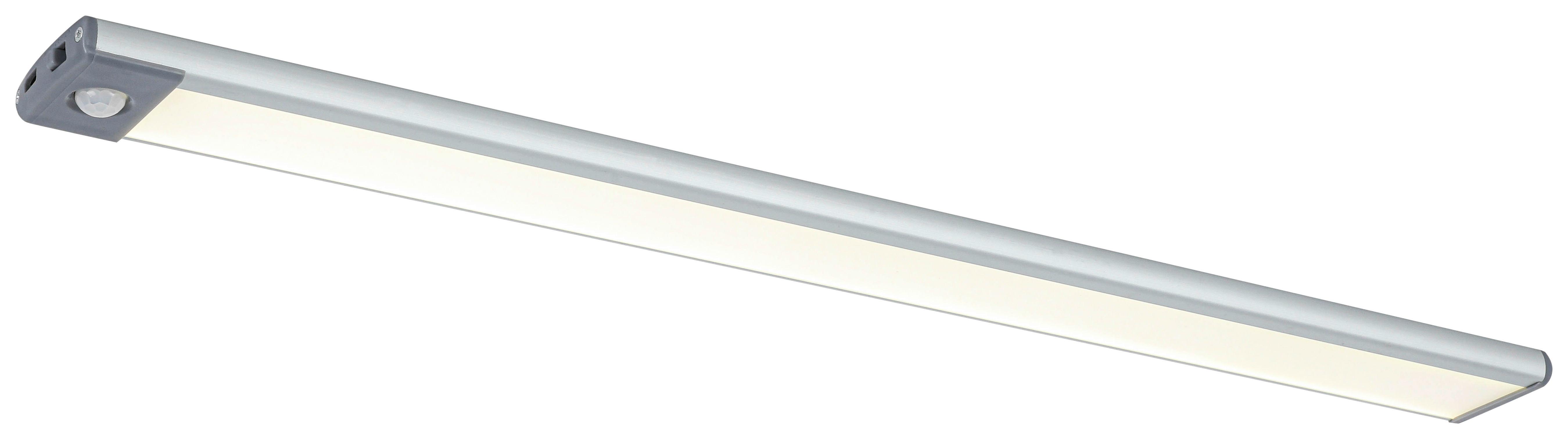 Unterbauleuchte Unti max. 4,5 Watt - Silberfarben/Grau, Modern, Kunststoff/Metall (46/4/1cm) - Mömax
