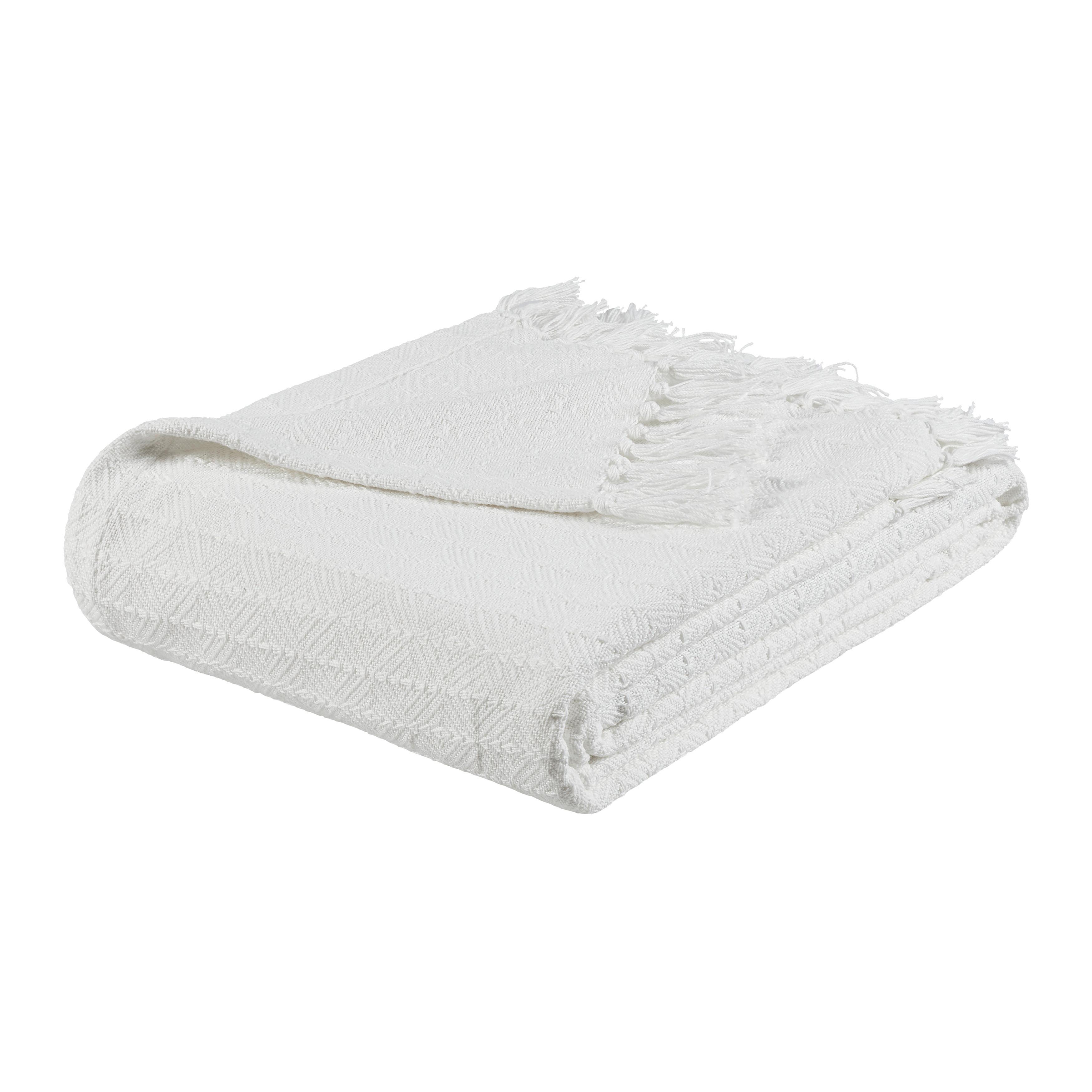 Cuvertură Tara, Cca. 180x220cm - alb, Lifestyle, textil (180/220cm) - Mömax
