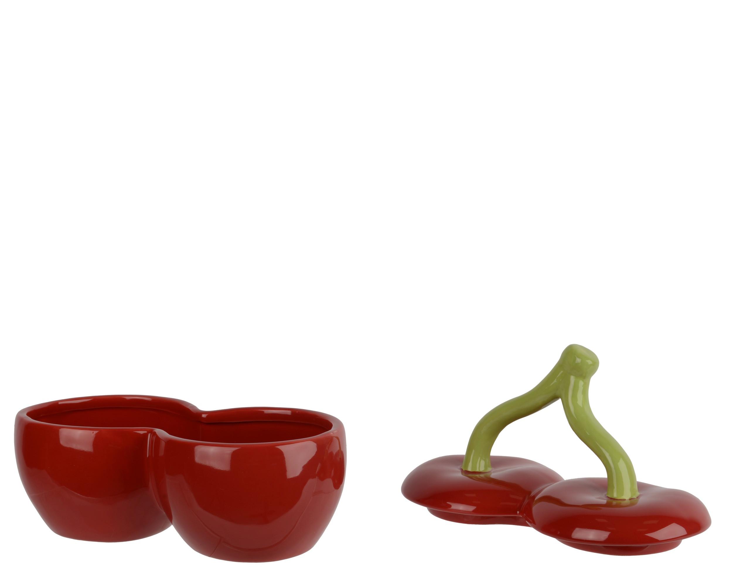 Zdjela Dekorativna Cherry - crvena, Basics, keramika (19/10,5/16cm)