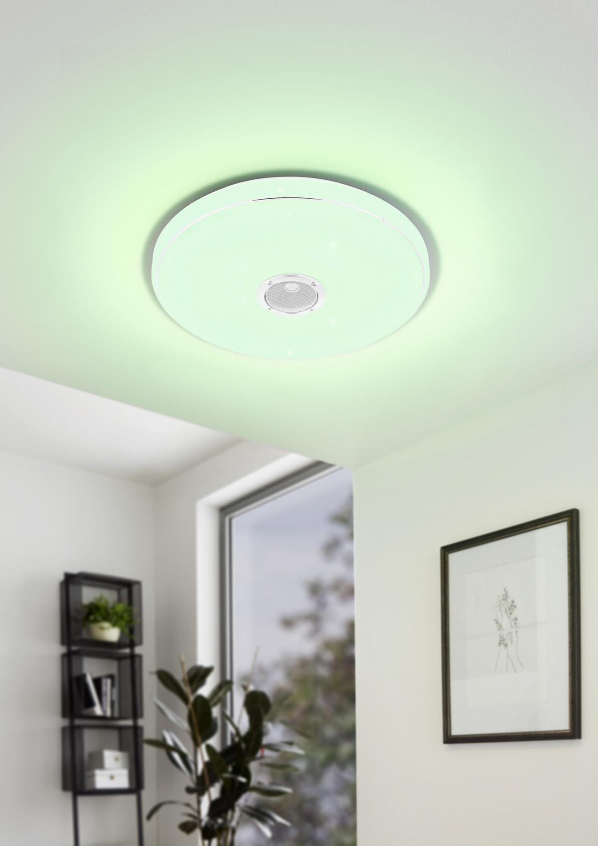 Led-deckenleuchte Milazzo - Weiss, Modern, Kunststoff (40/5,5cm) - Eglo