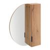 ARMOIRE À MIROIR NAPOLI -EXKLUSIV- - noir, MODERN, matériau en bois/métal (60/80/20cm) - Mömax