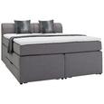 Boxspringbett Anthrazit ca. 180x200cm - Anthrazit/Schwarz, MODERN, Holzwerkstoff/Kunststoff (180/200cm) - Modern Living Boxspringbett Anthrazit ca. 180x200cm - Anthrazit/Schwarz, MODERN, Holzwerkstoff/Kunststoff (180/200cm) - Modern Living