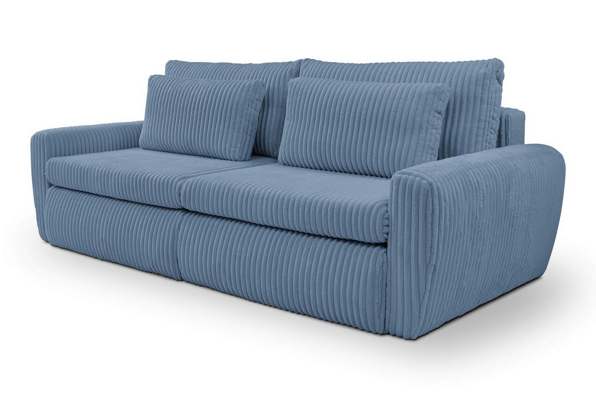 Canapea extensibila MEVI - albastru, Modern (240/72-90/120cm) - Premium Living