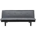 Sofa Grau - Grau, MODERN, Holz/Kunststoff (174/71/81,5cm) - Modern Living