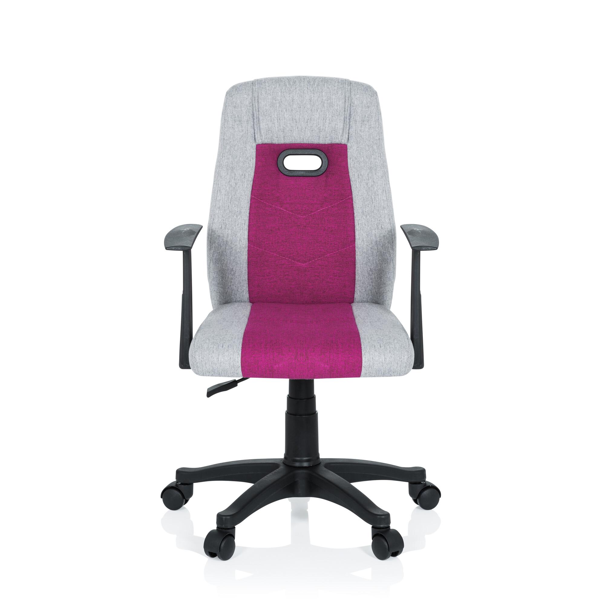 Mladinski Vrtljivi Stol Kiddy Extra, Siva, Roza - pink/siva, Basics, umetna masa (55/95-105/45cm) - MID.YOU