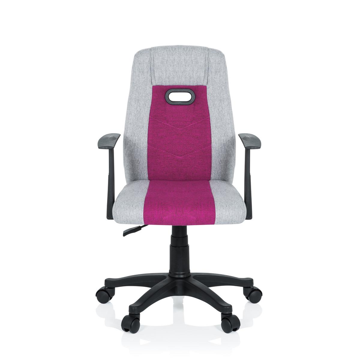 Mladinski Vrtljivi Stol Kiddy Extra, Siva, Roza - pink/siva, Basics, umetna masa (55/95-105/45cm) - MID.YOU