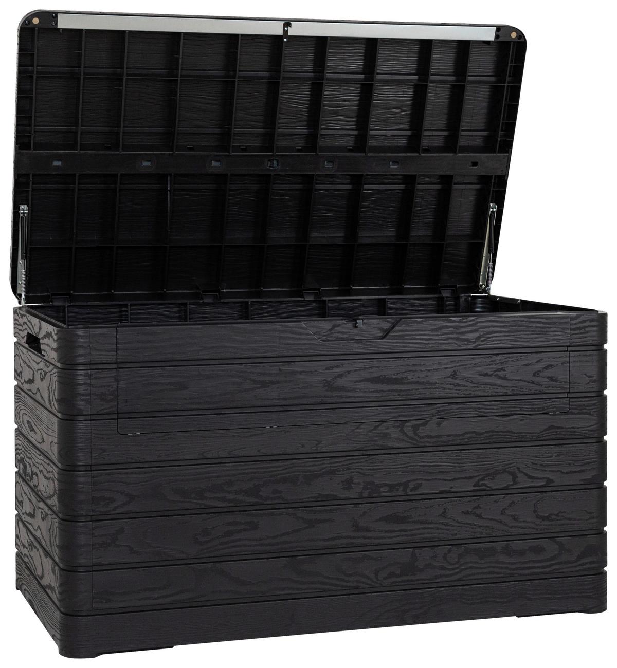 Kissenbox Dolomiti Anthrazit Kunststoff - Anthrazit, Basics, Kunststoff (146/85/82cm) - Mömax