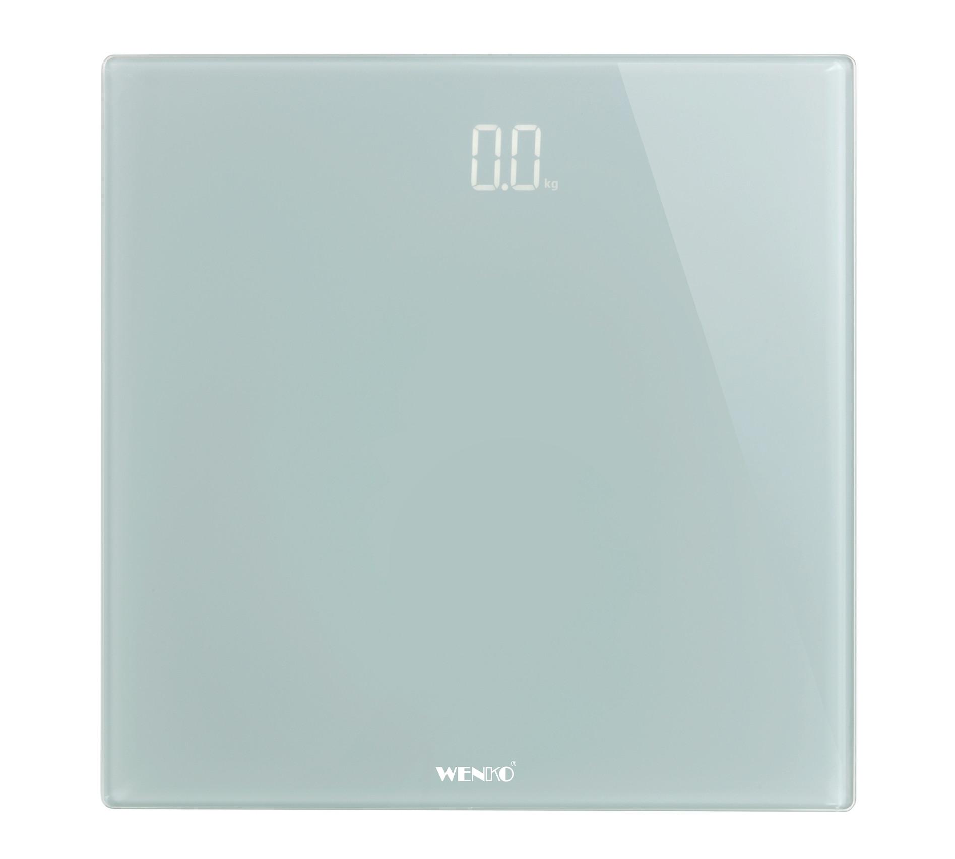 Cântar Sticlă - gri, Konventionell, plastic/sticlă (30/2,1/30cm) - Wenko