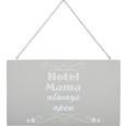 Dekoschild Reimi in Grau/Weiß - Weiß/Grau, Holzwerkstoff/Metall (23,2/13,5/0,5cm) - MÖMAX modern living