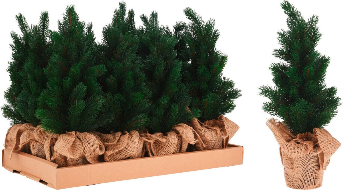 Dekor Műfenyő Tree - műanyag/természetes anyagok (20/45cm)