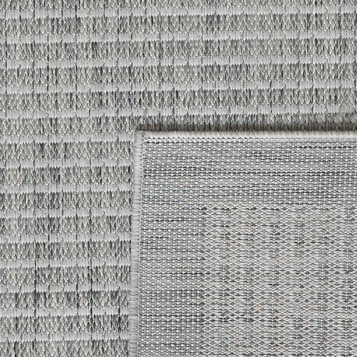 Outdoorteppich Giza Grau ca. 120x170cm - Grau, Basics, Textil (120/170cm) - Novel