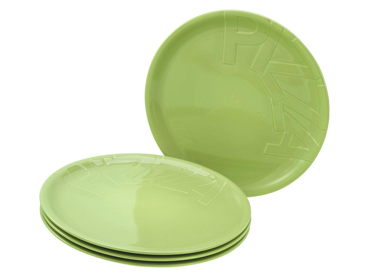 Set Krožnikov Za Pico Gourmet, 4-Delni - zelena, Trend, keramika (32cm) - Creatable