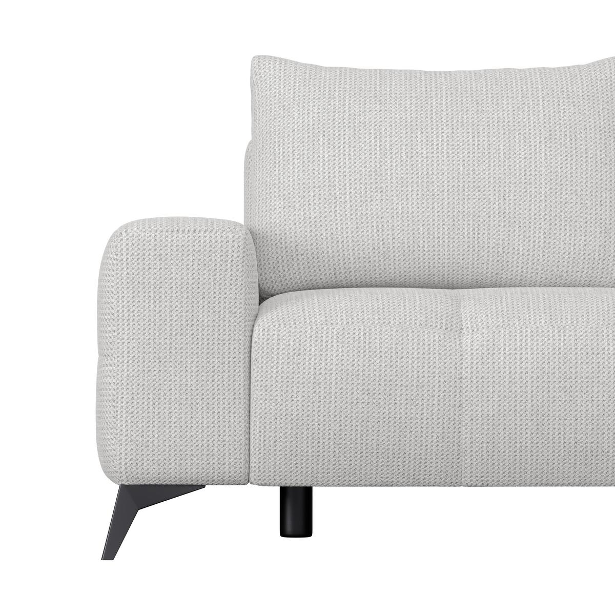 Kutna Garnitura Mauro - crna/krem, Trend, tekstil/metal (290/175cm) - Luca Bessoni