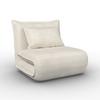 BÄDDFÅTÖLJ MACY - vit, Modern, metall/textil (83/70/84cm) - Bessagi Home