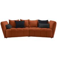 Canapea Boxspring SOFI - gri închis/ruginiu, Modern, textil (294/93/152cm) - Premium Living