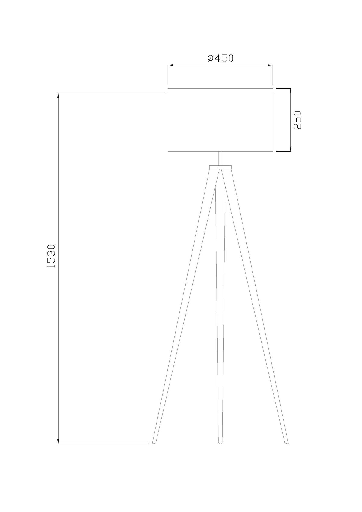 LAMPA STOJĄCA SAPHIRE - biały, Trend, tworzywo sztuczne/metal (45/153cm) - Novel