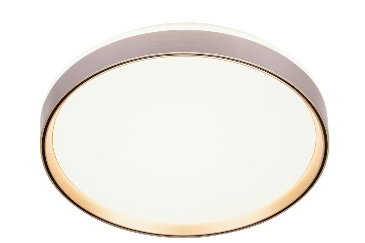 LAMPA SUFITOWA LED MESSINA *SBN* - kolor mosiężny/czarny, Trend, tworzywo sztuczne/metal (38cm) - Novel
