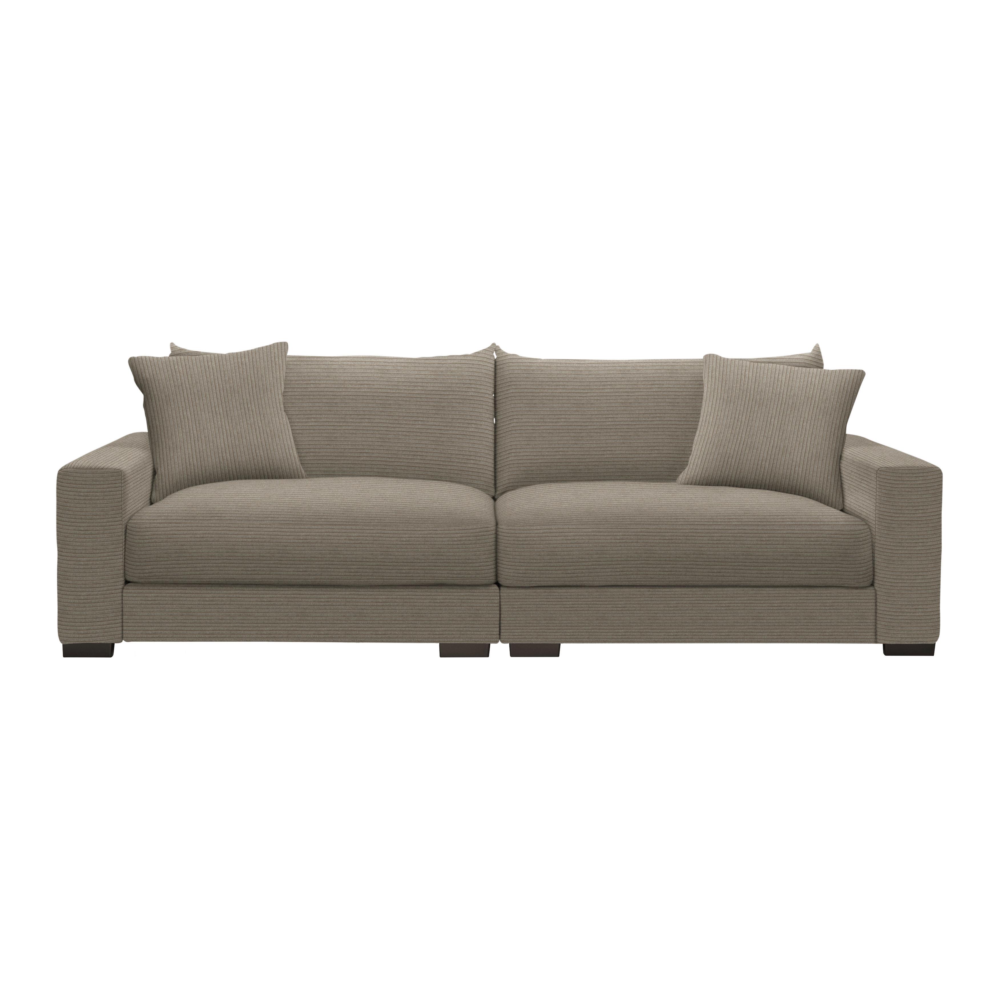 Megasofa Pedro Taupe - Taupe, MODERN, Holz/Holzwerkstoff (261/83/124cm) - Mömax