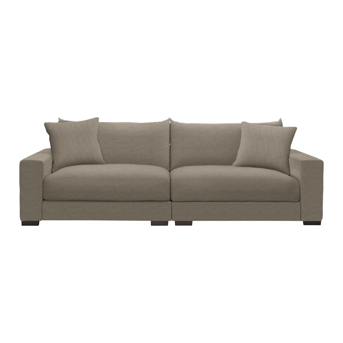 Megasofa Pedro Taupe - Taupe, MODERN, Holz/Holzwerkstoff (261/83/124cm) - Mömax