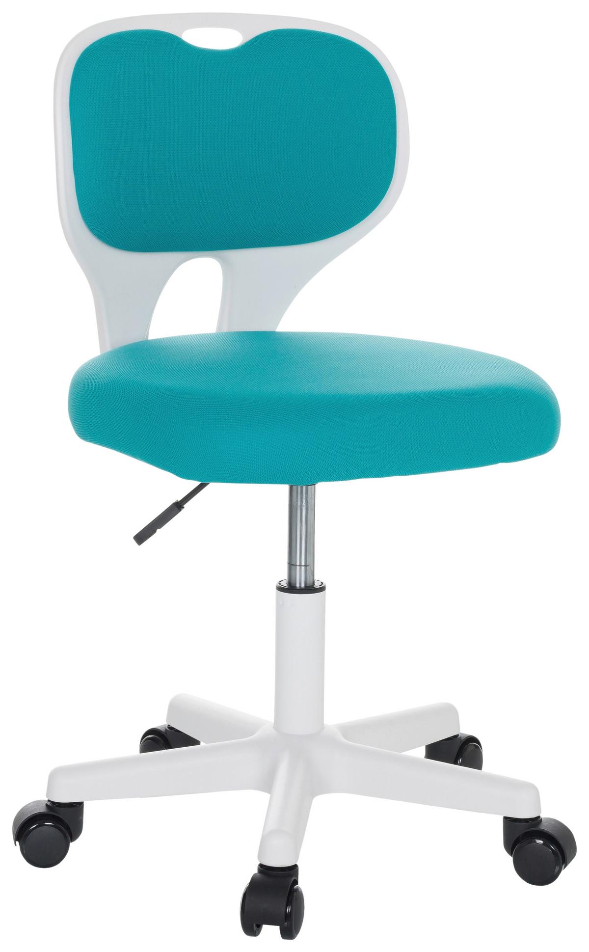 Otroški Vrtljivi Stol Kiddy Top W, Modra - modra/bela, Basics, umetna masa/tekstil (52/73/52cm) - MID.YOU