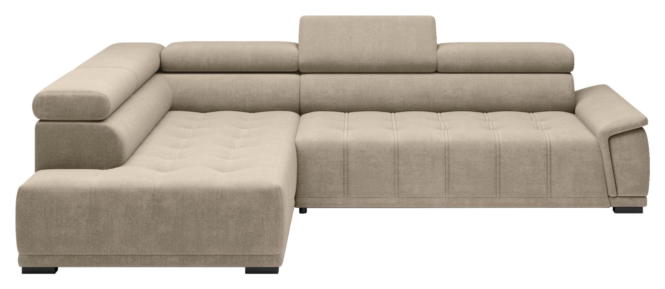 Kutna Garnitura Gremio - bež/crna, Moderno, tekstil/plastika (206/283cm) - Modern Living