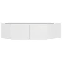 Nastavak Ormara Max - bijela/bijela visoki sjaj, Konvencionalno, drvni materijal (117/39/104cm) - Modern Living