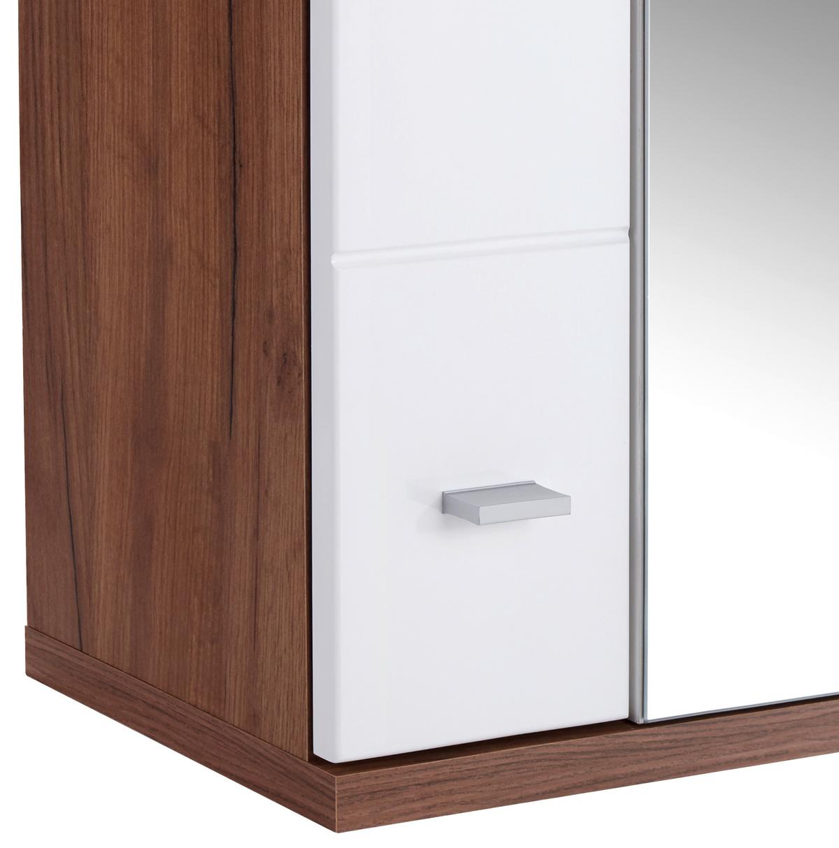 Dulap cu oglindă Bari - alb, Konventionell (70/70/25cm)