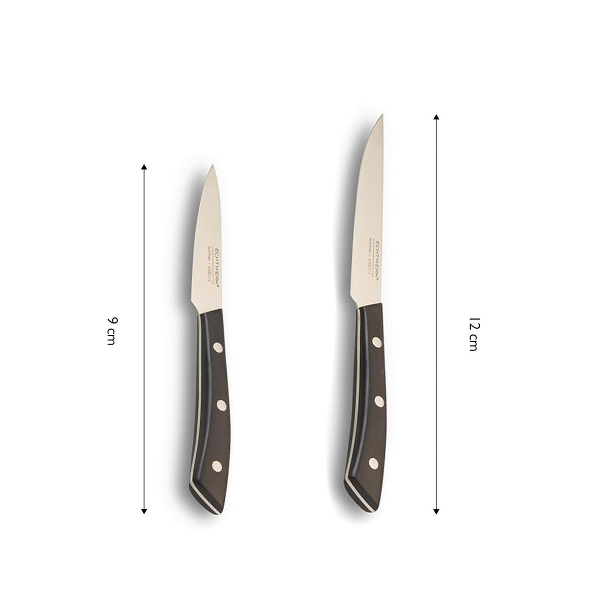 Messerset Echtwerk Schwarz 15-teilig - Silberfarben/Schwarz, Trend, Kunststoff/Metall (24,8/13,2/36cm) - Echtwerk