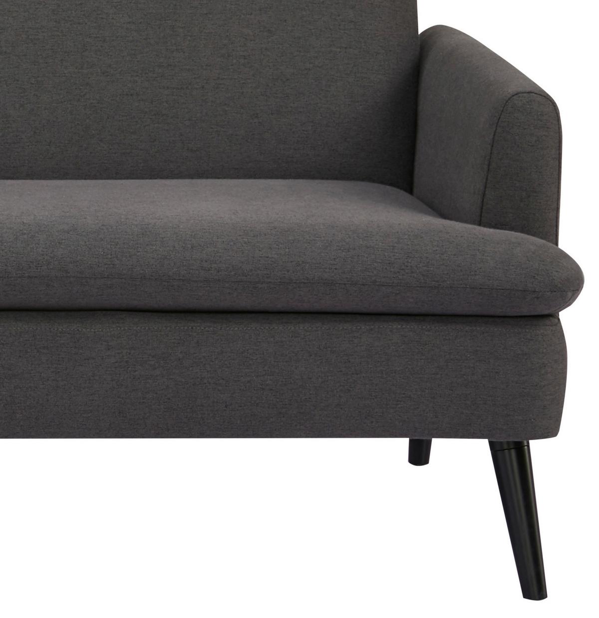Zofa S Posteljno Funkcijo Mina, Temno Siva - siva/črna, Moderno, tekstil/les (110/180cm)