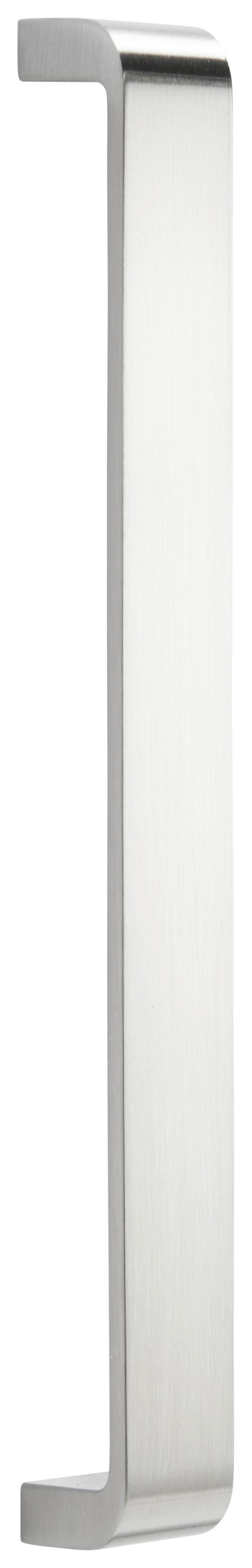 Schrankgriff Unit L:20cm Edelstahl Gebürstet - Edelstahlfarben, MODERN, Metall (20/2,4/1,7cm) - Based