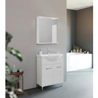 Fürdőszobablokk Betty - fehér, Konventionell, faalapú anyag/kerámia (67/158/45cm) - Best Price