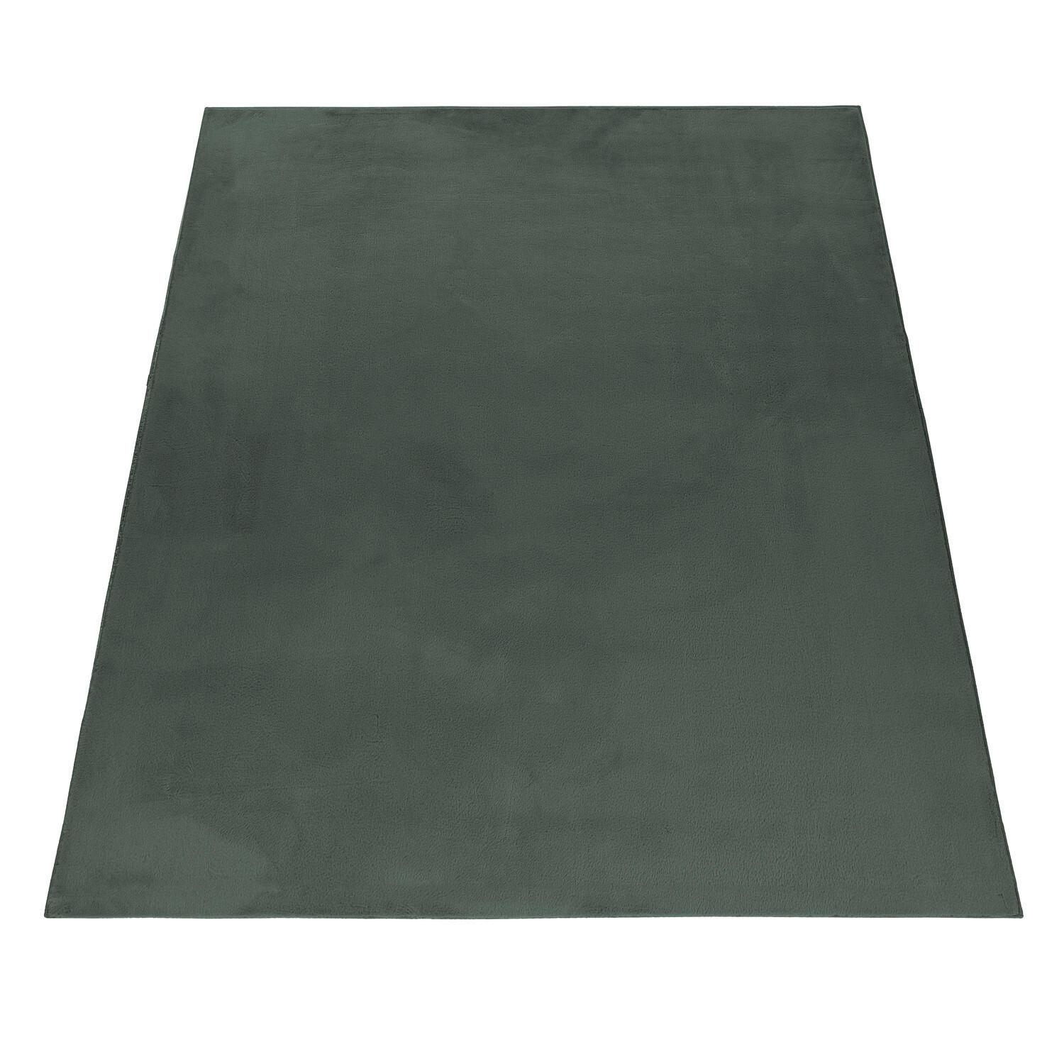 Hochflorteppich Pouffy Grün ca. 200x290cm - Grün, Basics, Textil (200/290cm)