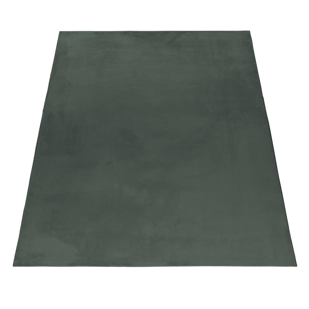 Hochflorteppich Pouffy Grün ca. 80x250cm - Grün, Basics, Textil (80/250cm)