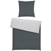 Bettwäsche Annika ca. 135x200cm - Anthrazit/Silberfarben, Textil (135/200cm) - Modern Living