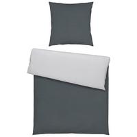 Bettwäsche Annika ca. 135x200cm - Anthrazit/Silberfarben, Textil (135/200cm) - Modern Living