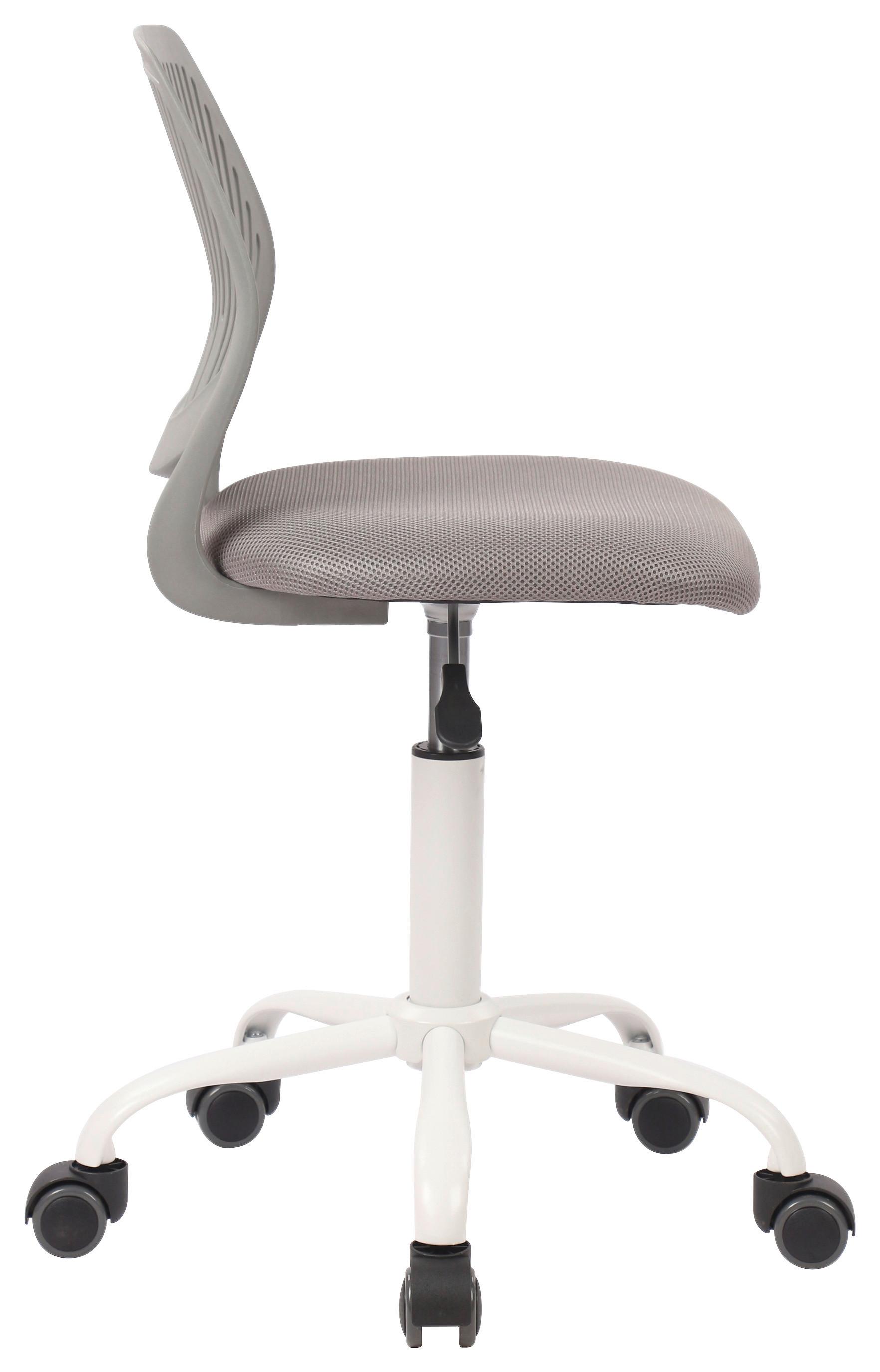 SNURRSTOL FÖR UNGDOMAR KIRA - vit/grå, Modern, metall/trä (40/87/44cm) - Mömax