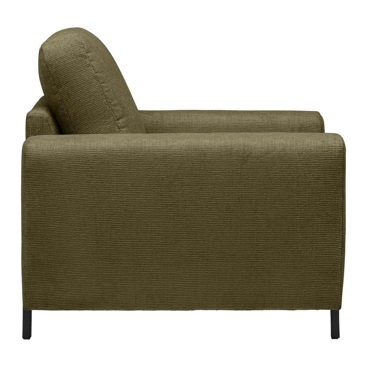 Sessel Piega Grün - Schwarz/Grün, MODERN, Textil/Metall (99/66-87/96cm) - Mömax